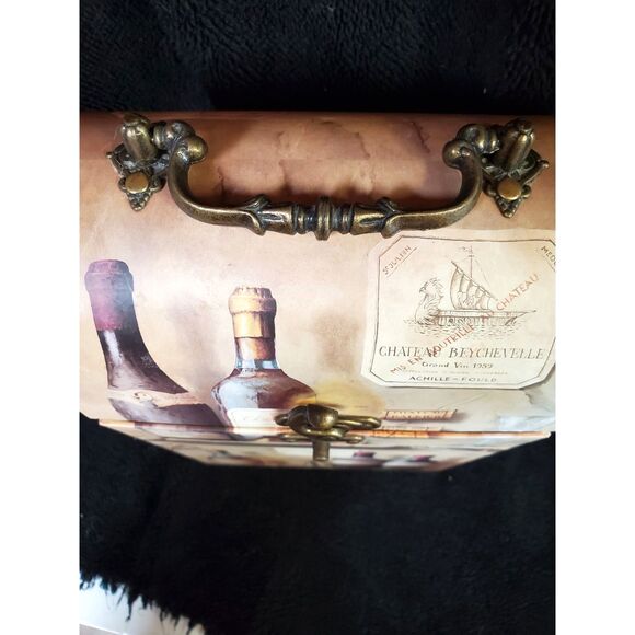 Wine Tote Two Bottle Holder/Gift Box by Fabrice de Villeneuve - Picture 5 of 7